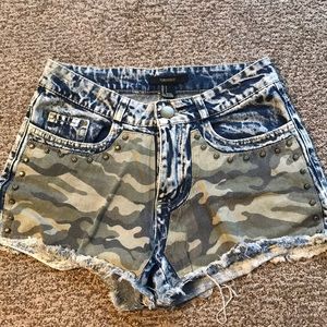 High waisted Jean Shorts